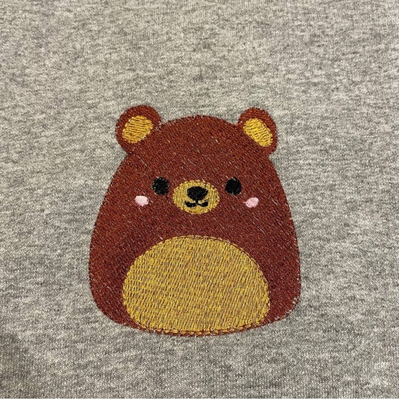 Custom Embroidered Squishmallow Crewneck Sweatshirt or T-Shirt Omar the Bear - Picture 3 of 5